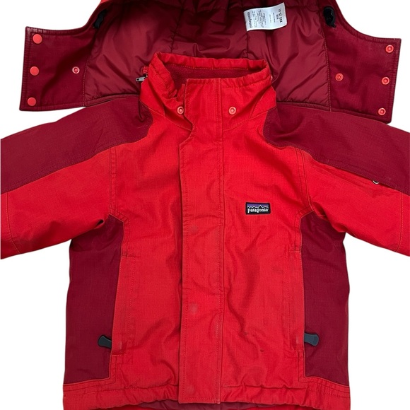 Kids Patagonia Red Ski Jacket XXS 3-4 - Picture 6 of 8